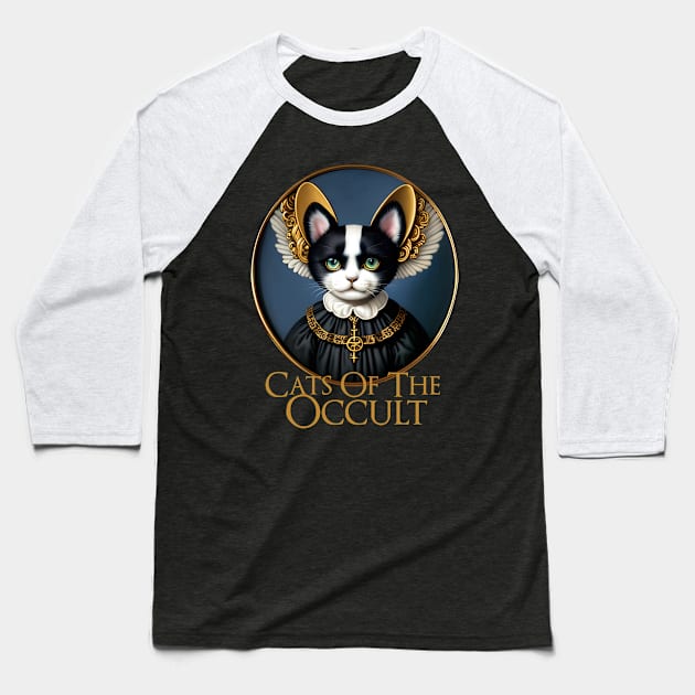 Cats of the Occult X Baseball T-Shirt by chilangopride